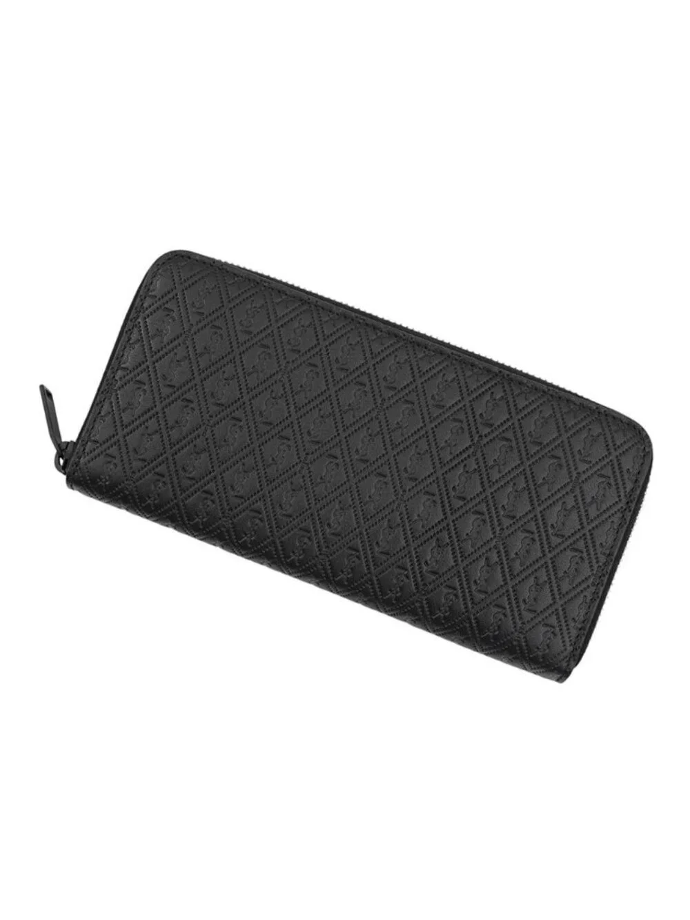 Saint Laurent Paris Wallet le Monogram Zip Around Leather Black - Picture 1 of 9